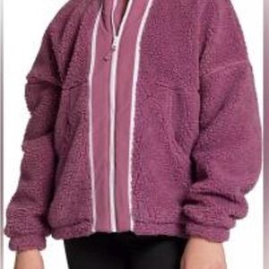 DSG Cozy Fleece Full Zip Jacket Girls M 10-12 Rose Coffee NWT MSRP $55